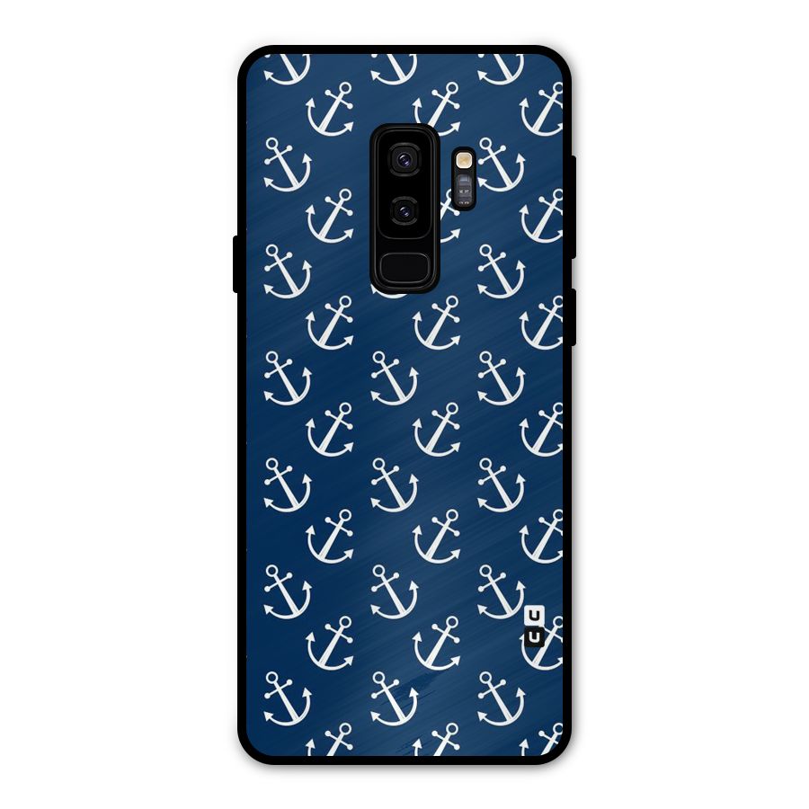 Anchor Zig Pattern Metal Back Case for Galaxy S9 Plus