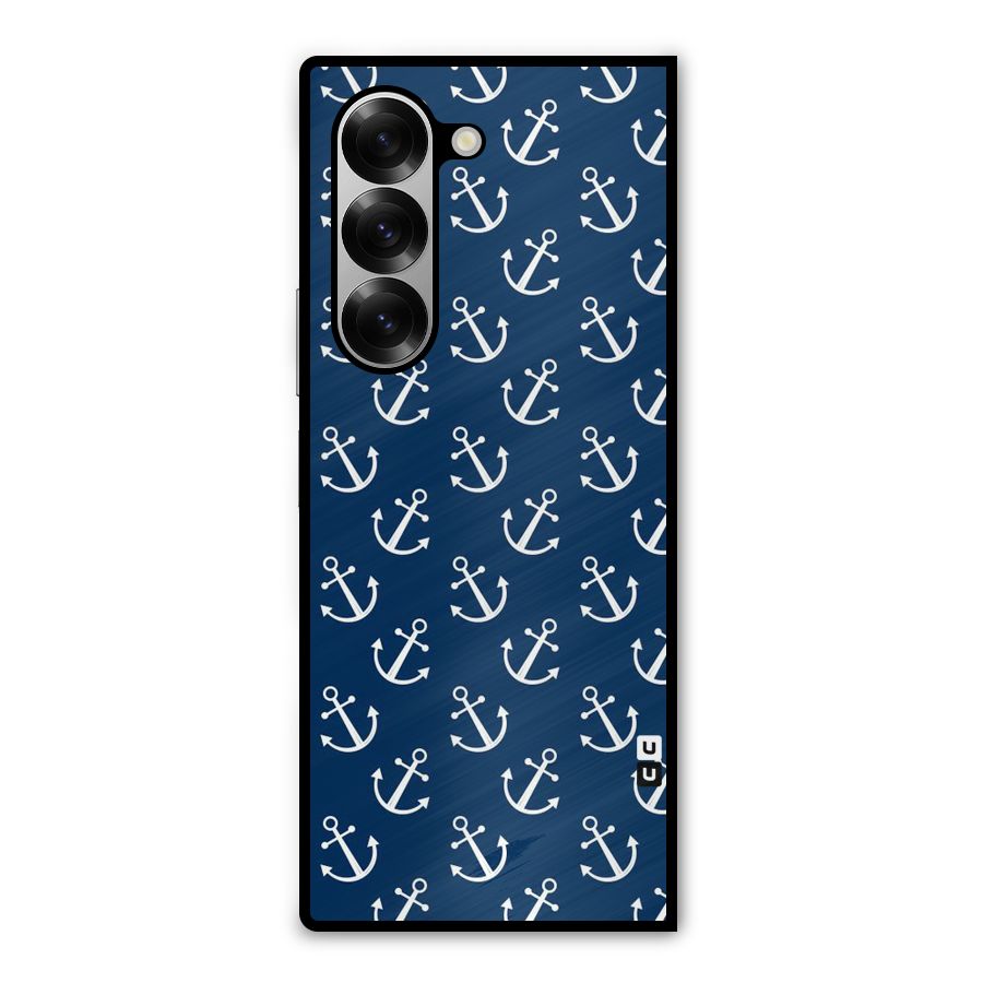 Anchor Zig Pattern Metal Back Case for Galaxy Z Fold6