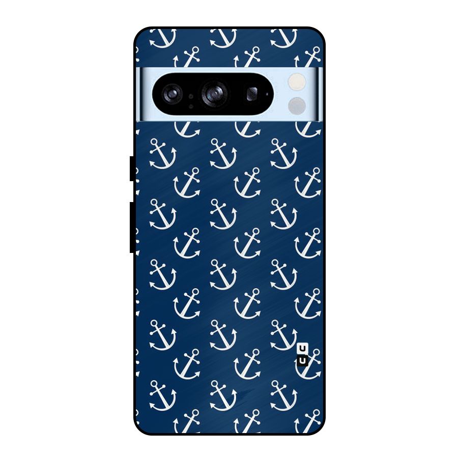 Anchor Zig Pattern Metal Back Case for Google Pixel 8 Pro