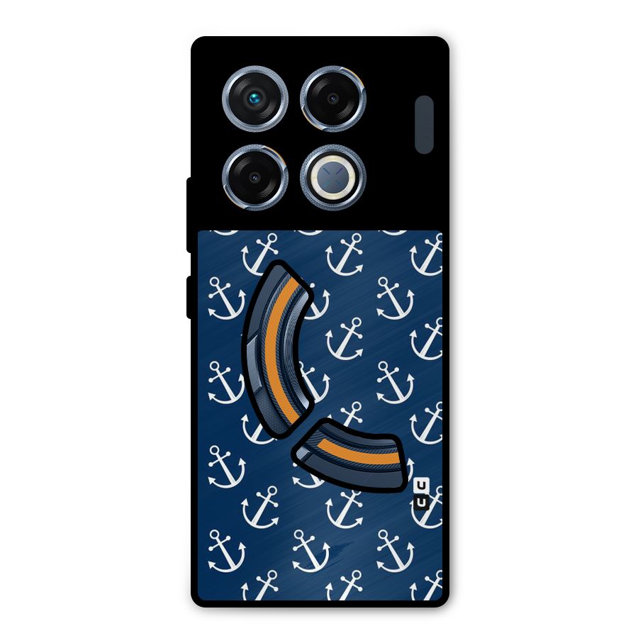 Anchor Zig Pattern Metal Back Case for Infinix GT 20 Pro