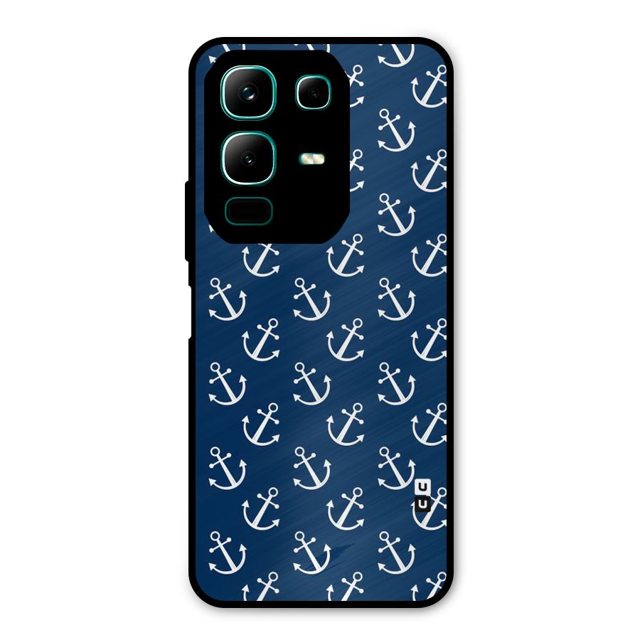 Anchor Zig Pattern Metal Back Case for Infinix Note 50x