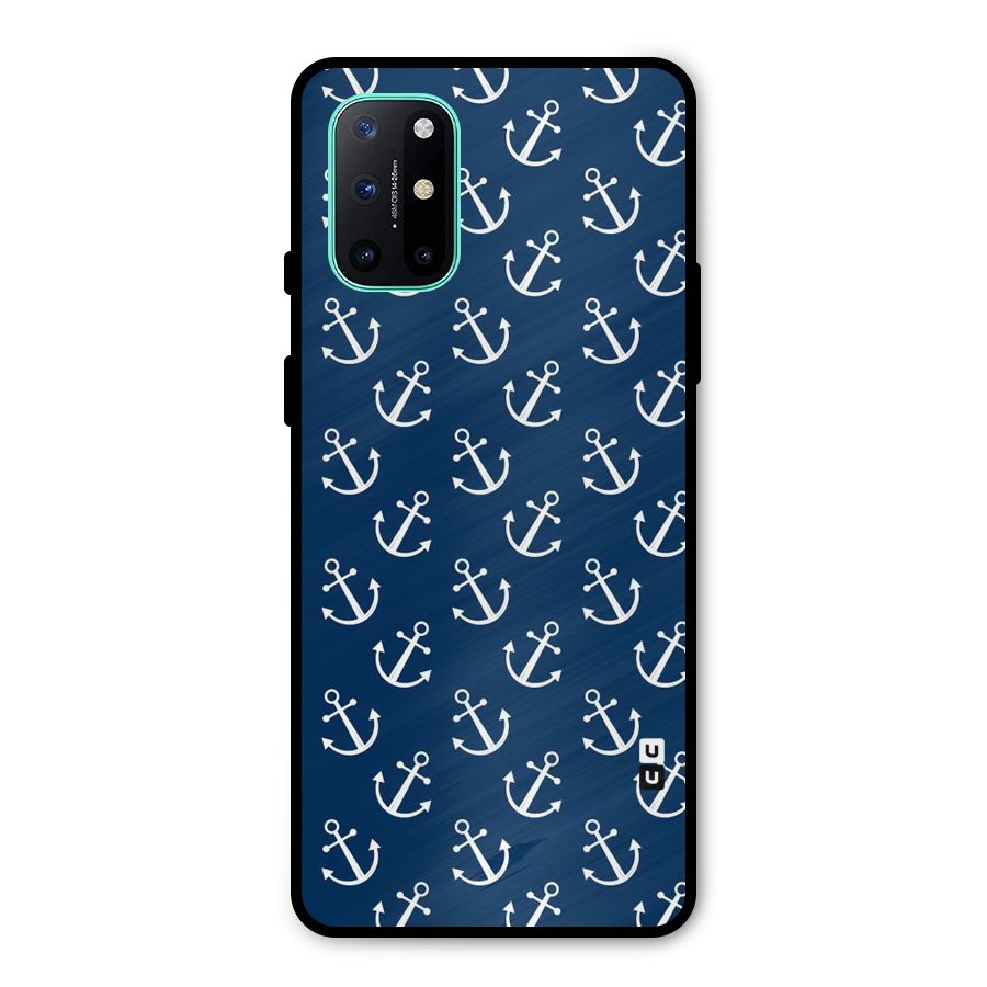 Anchor Zig Pattern Metal Back Case for OnePlus 8T
