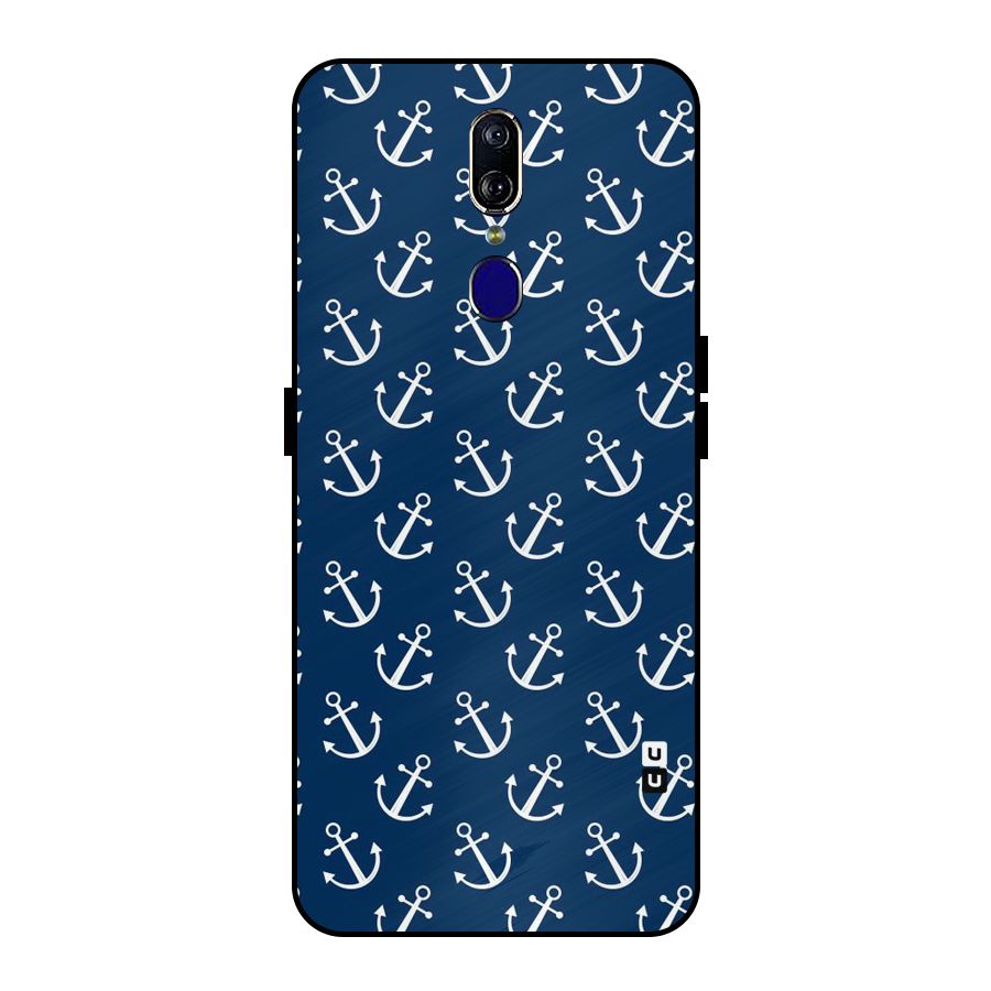 Anchor Zig Pattern Metal Back Case for Oppo F11
