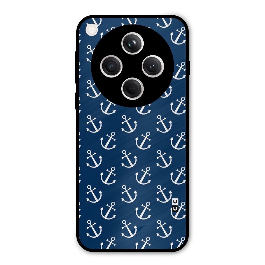 Anchor Zig Pattern Metal Back Case for Oppo Find X8