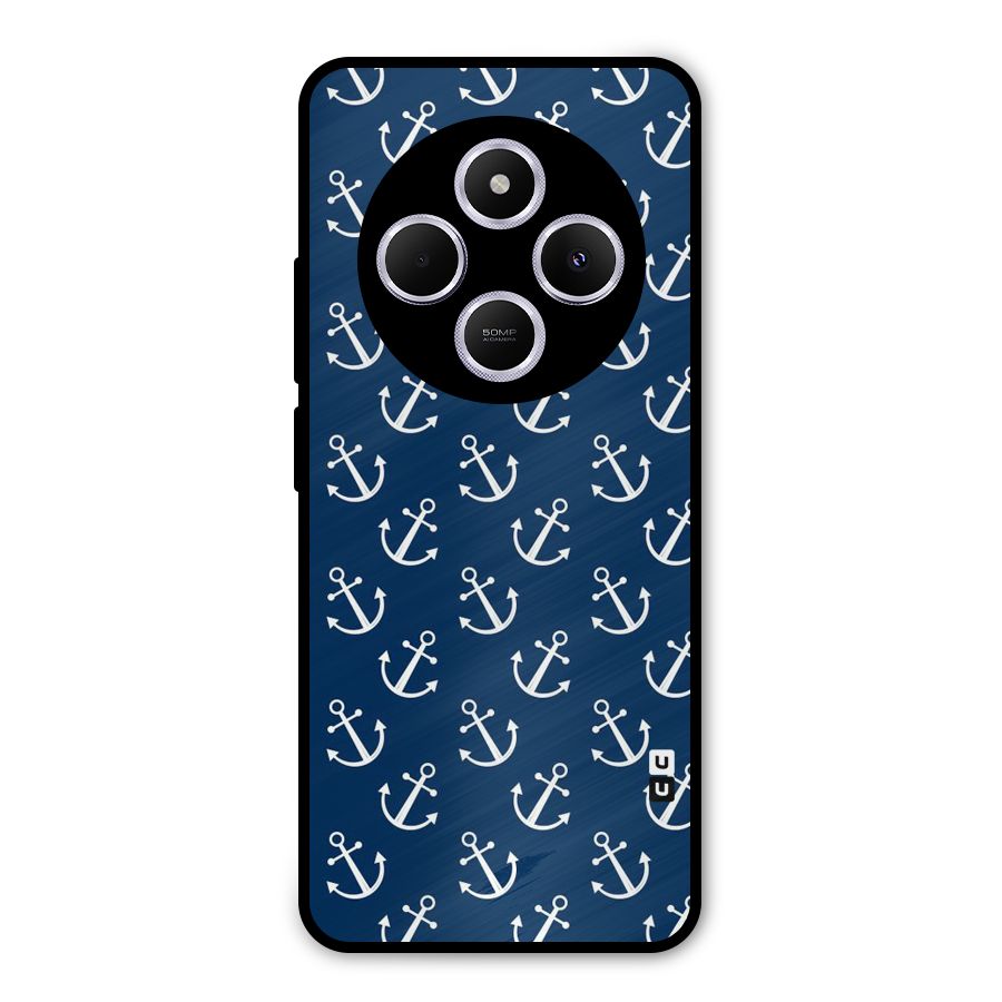 Anchor Zig Pattern Metal Back Case for Poco C75 5G