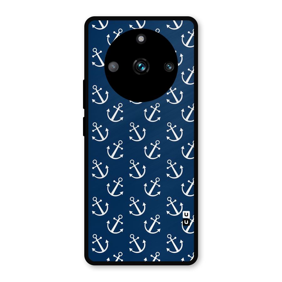 Anchor Zig Pattern Metal Back Case for Realme 11 Pro