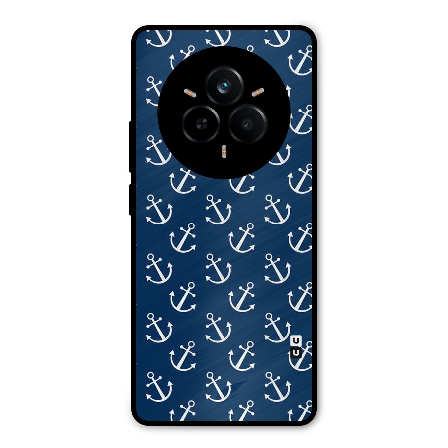 Anchor Zig Pattern Metal Back Case for Realme 14 Pro