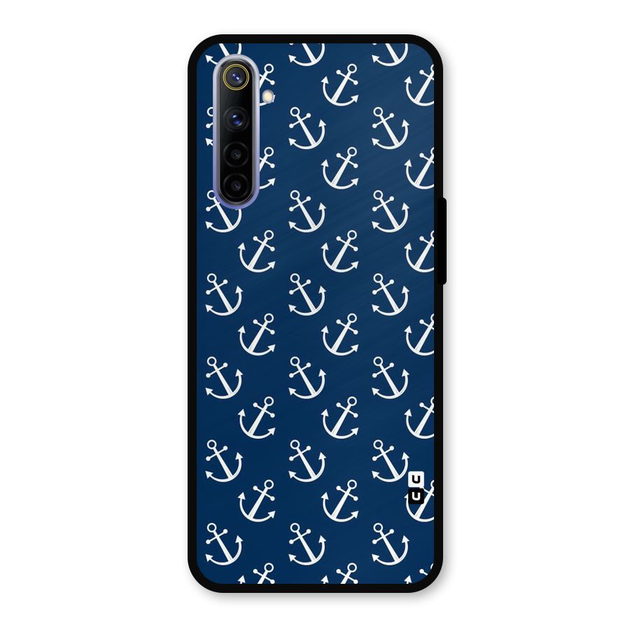 Anchor Zig Pattern Metal Back Case for Realme 6