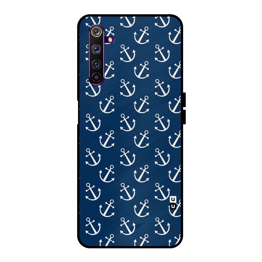 Anchor Zig Pattern Metal Back Case for Realme 6 Pro
