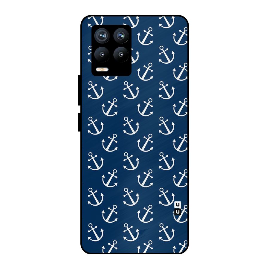 Anchor Zig Pattern Metal Back Case for Realme 8 Pro