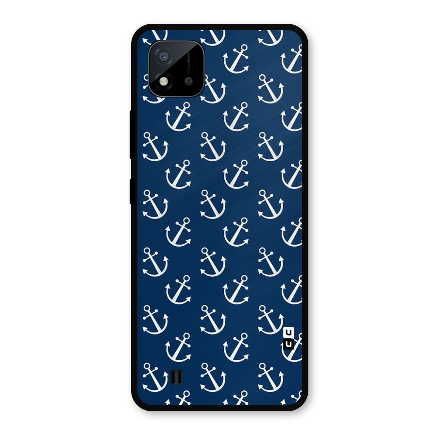 Anchor Zig Pattern Metal Back Case for Realme C11 2021