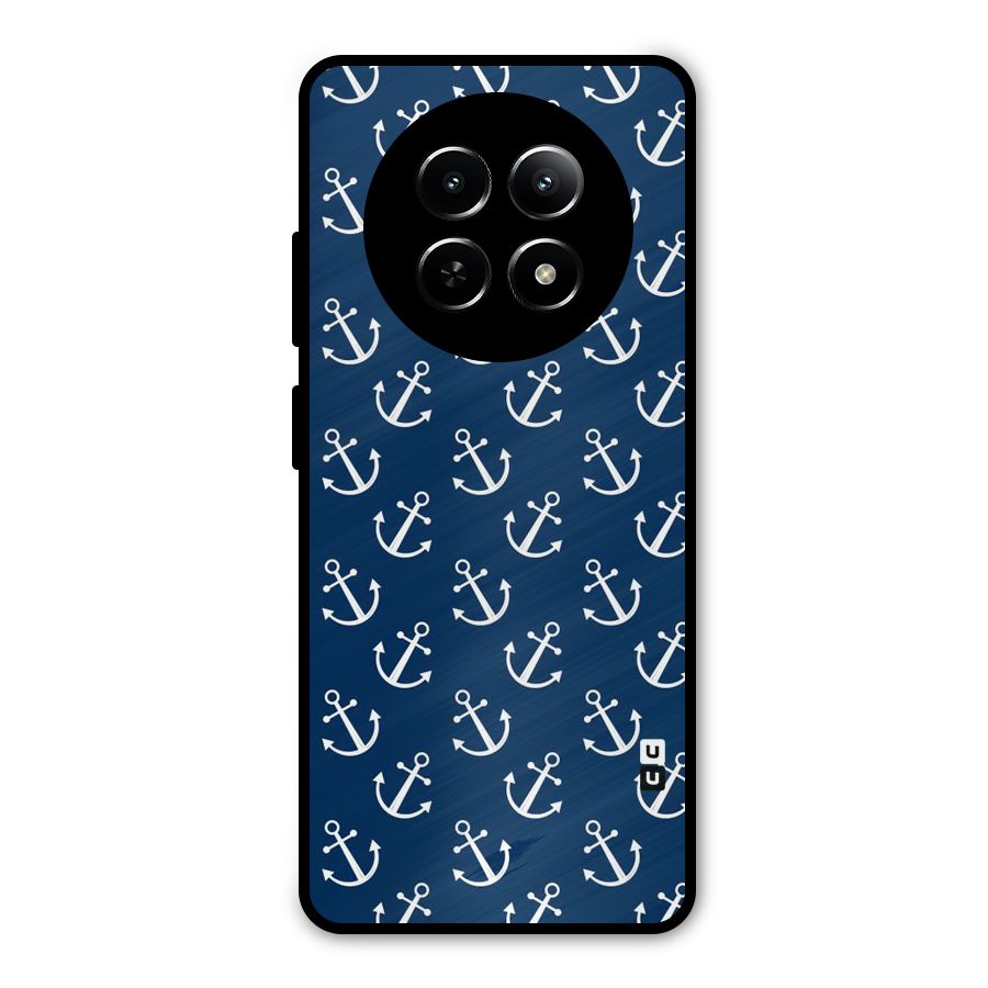 Anchor Zig Pattern Metal Back Case for Realme Narzo 70x 5G