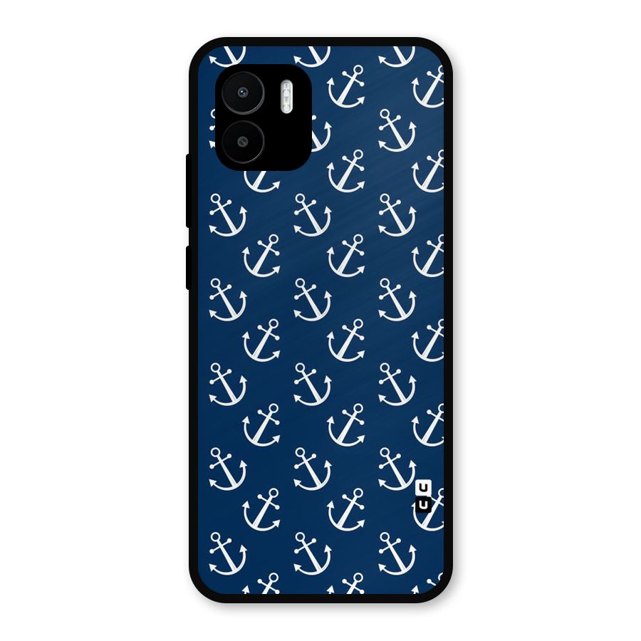 Anchor Zig Pattern Metal Back Case for Redmi A2