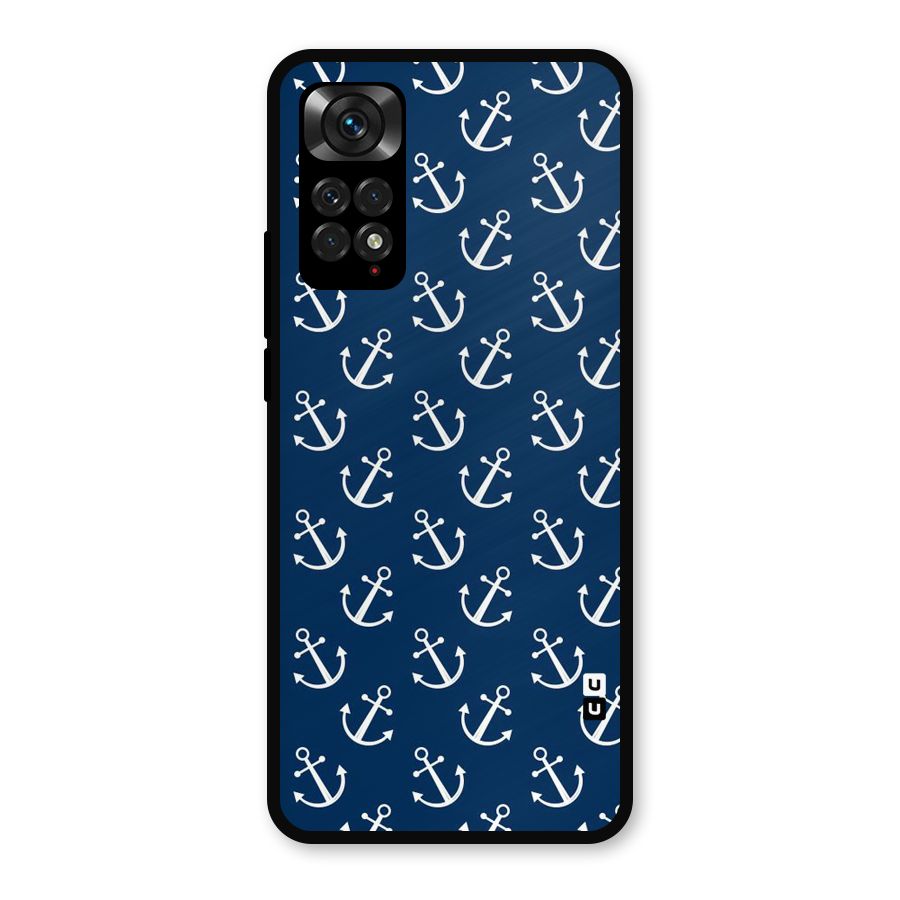 Anchor Zig Pattern Metal Back Case for Redmi Note 11s