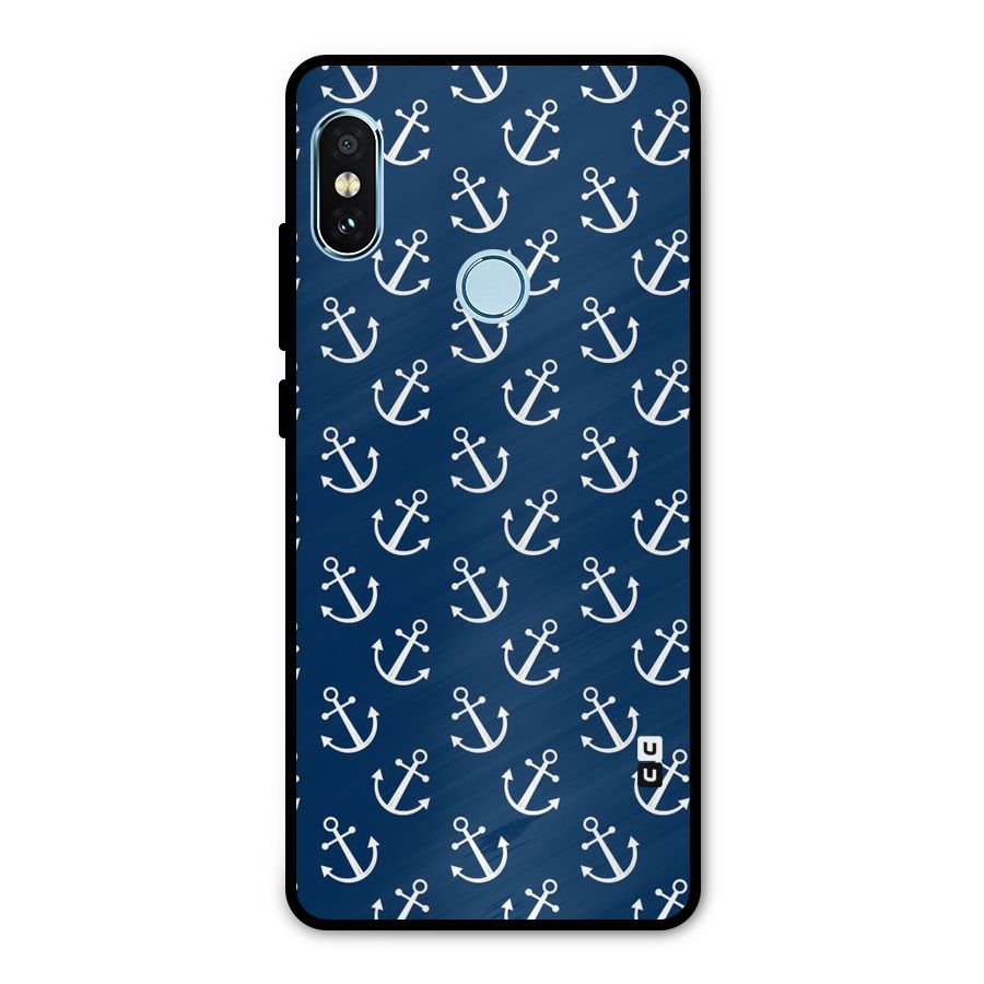 Anchor Zig Pattern Metal Back Case for Redmi Note 5 Pro