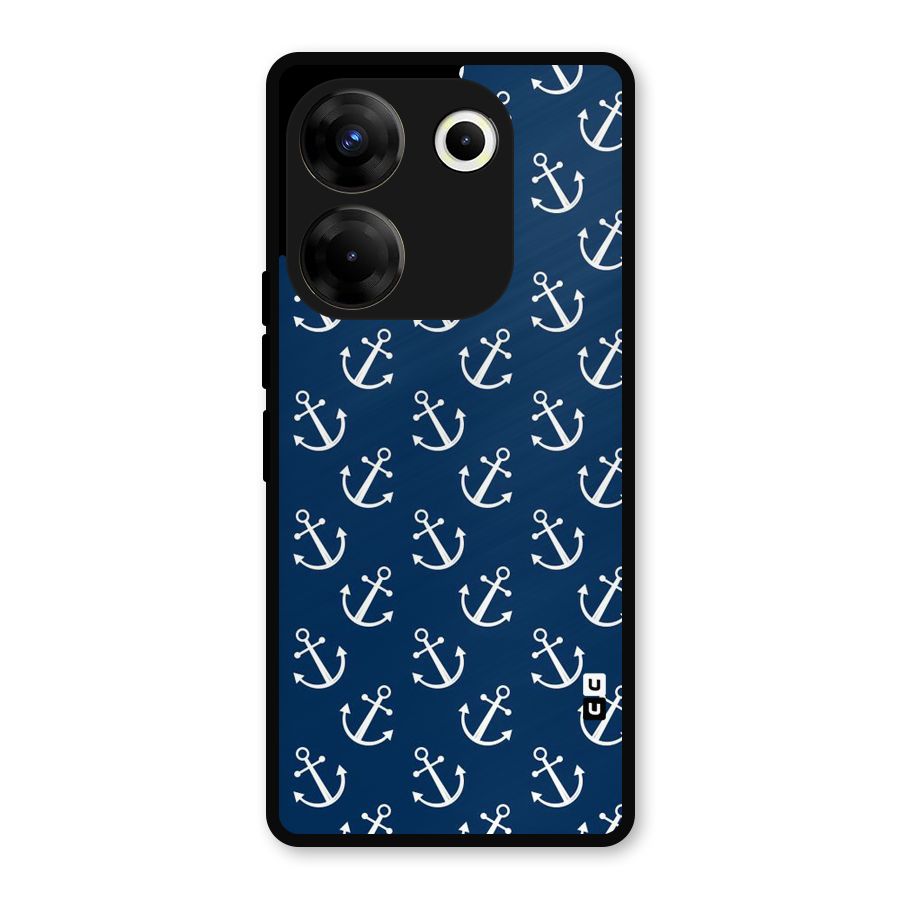 Anchor Zig Pattern Metal Back Case for Tecno Camon 20 Pro