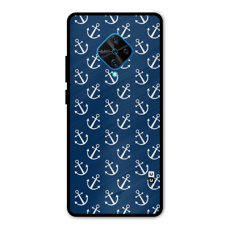 Anchor Zig Pattern Metal Back Case for Vivo S1 Pro