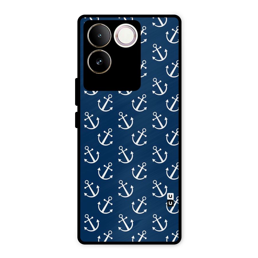 Anchor Zig Pattern Metal Back Case for Vivo T2 Pro