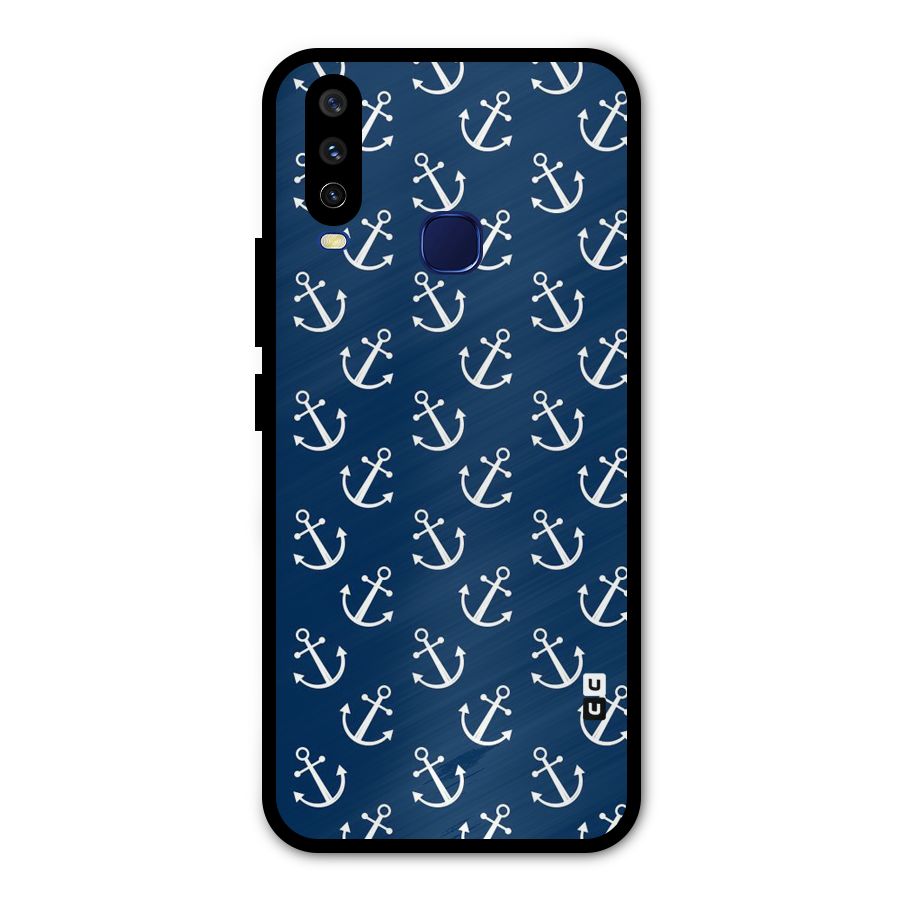 Anchor Zig Pattern Metal Back Case for Vivo Y12