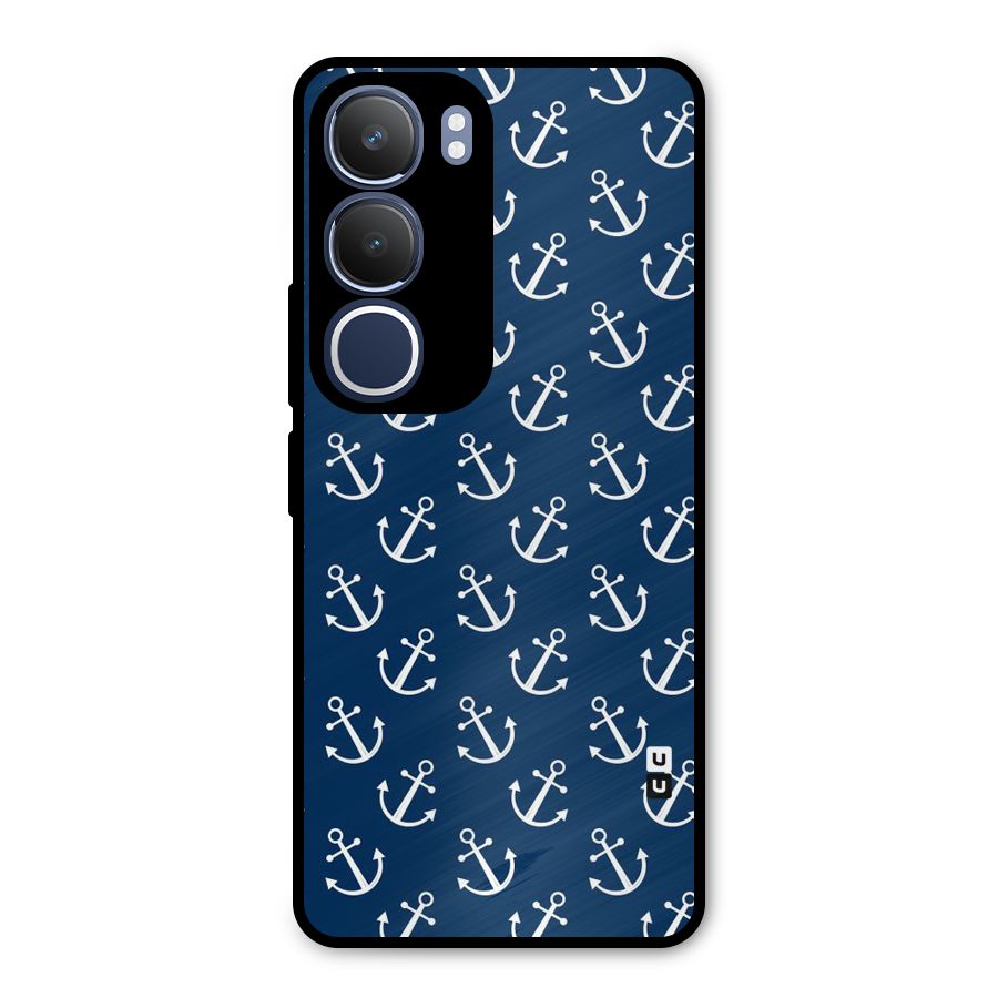 Anchor Zig Pattern Metal Back Case for Vivo Y29