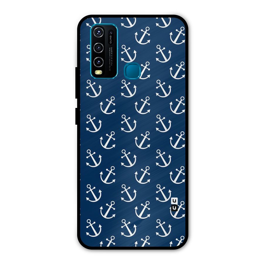 Anchor Zig Pattern Metal Back Case for Vivo Y50