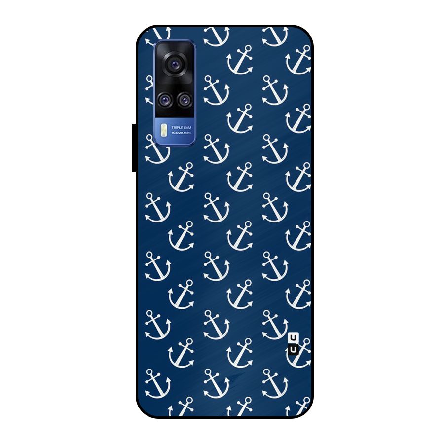 Anchor Zig Pattern Metal Back Case for Vivo Y51