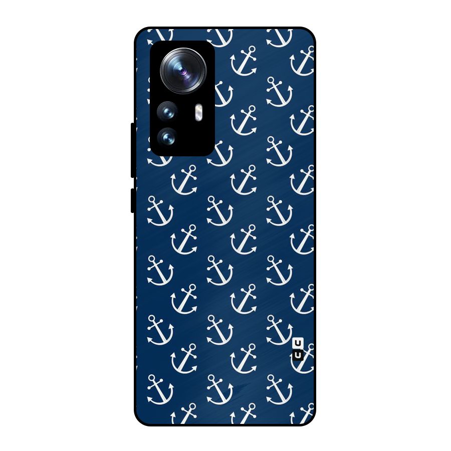 Anchor Zig Pattern Metal Back Case for Xiaomi 12 Pro