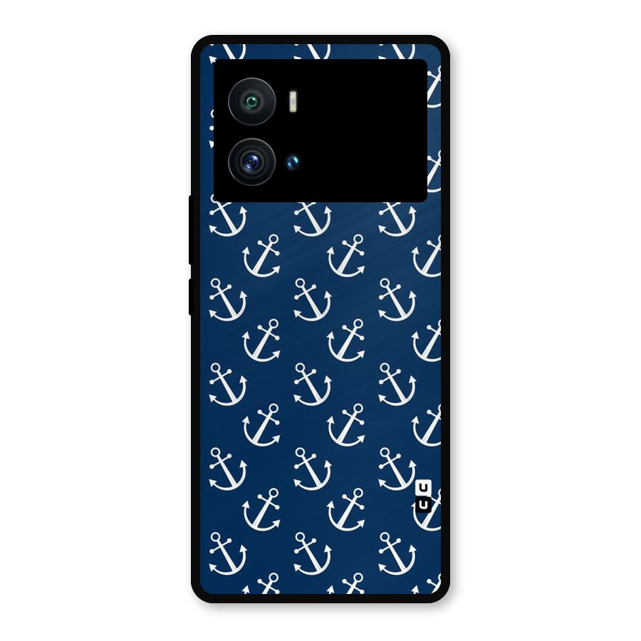 Anchor Zig Pattern Metal Back Case for iQOO 9 Pro