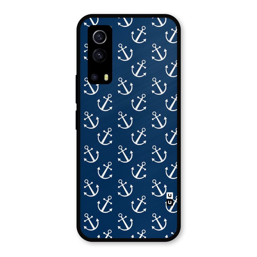 Anchor Zig Pattern Metal Back Case for iQOO Z3
