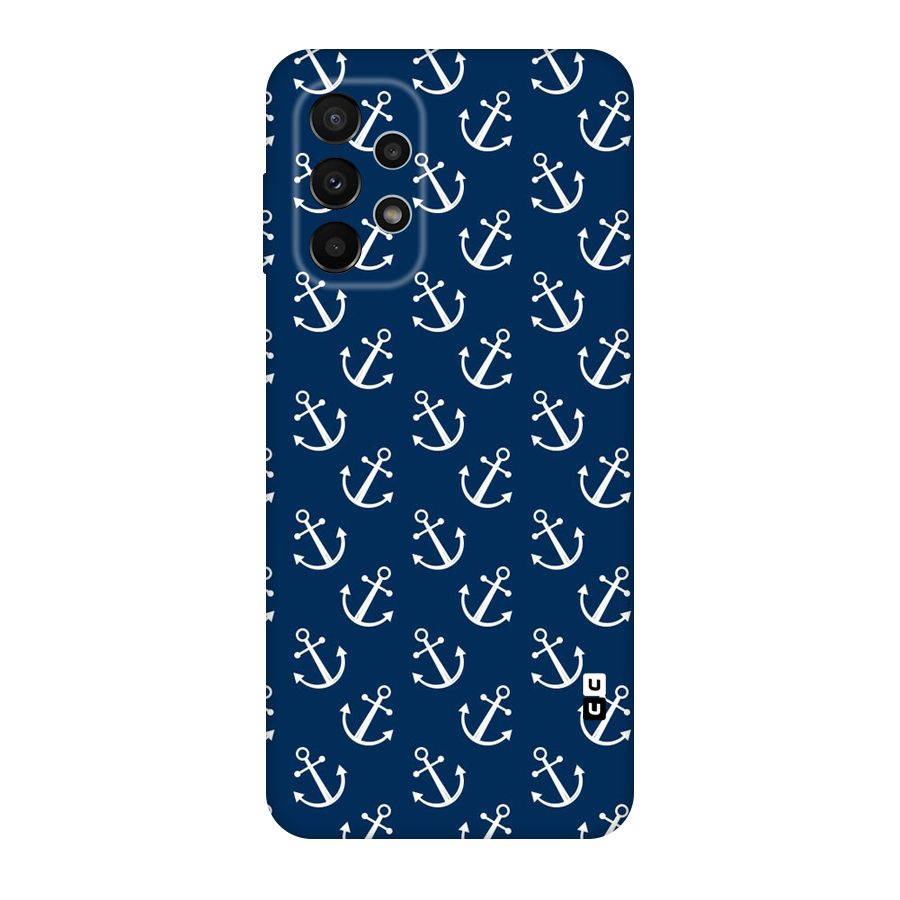 Anchor Zig Pattern Original Polycarbonate Back Case for Galaxy A23