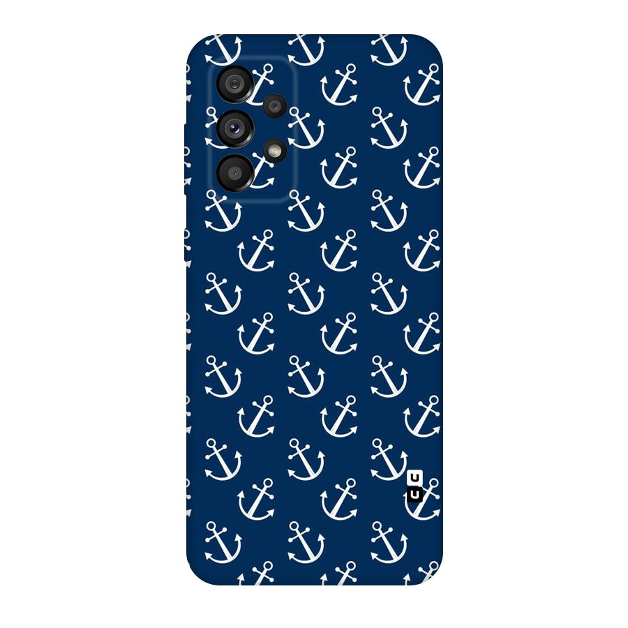 Anchor Zig Pattern Original Polycarbonate Back Case for Galaxy A73 5G