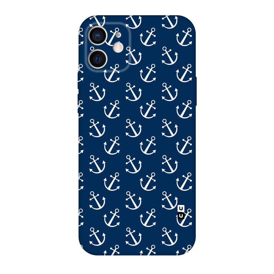 Anchor Zig Pattern Original Polycarbonate Back Case for iPhone 12