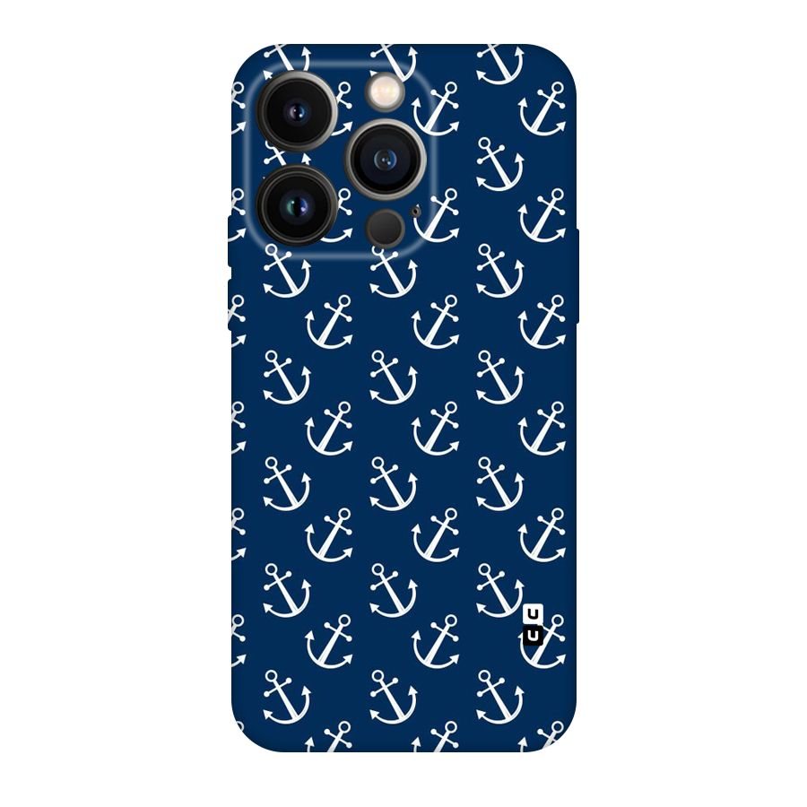 Anchor Zig Pattern Original Polycarbonate Back Case for iPhone 14 Pro
