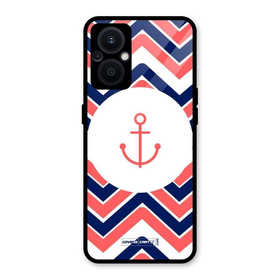 Anchor Zig Zag Glass Back Case for Oppo F21s Pro 5G