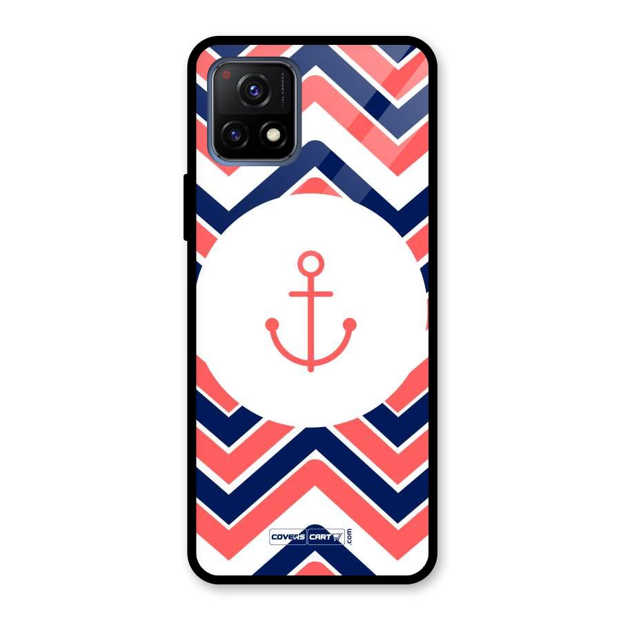 Anchor Zig Zag Glass Back Case for Vivo Y72 5G