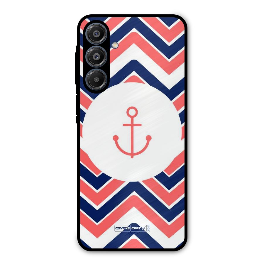 Anchor Zig Zag Metal Back Case for Galaxy A16 5G