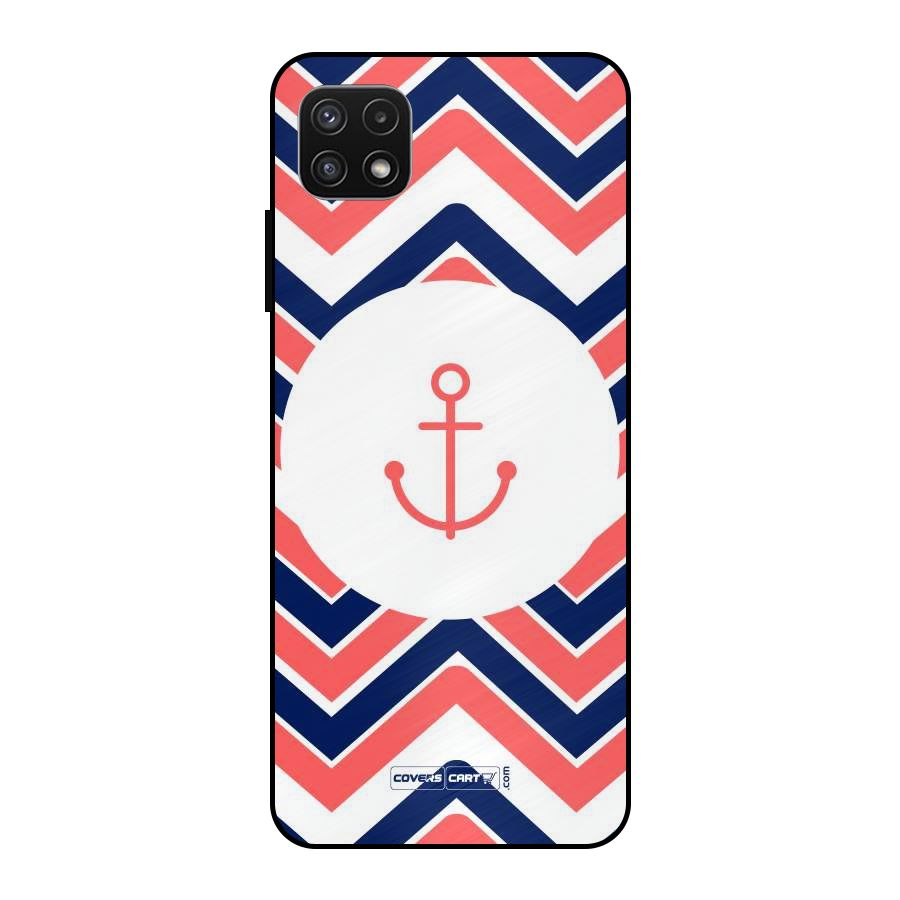 Anchor Zig Zag Metal Back Case for Galaxy A22 5G