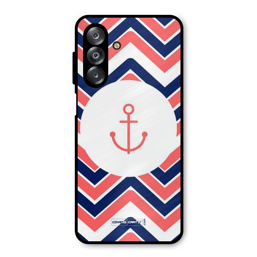 Anchor Zig Zag Metal Back Case for Galaxy A26