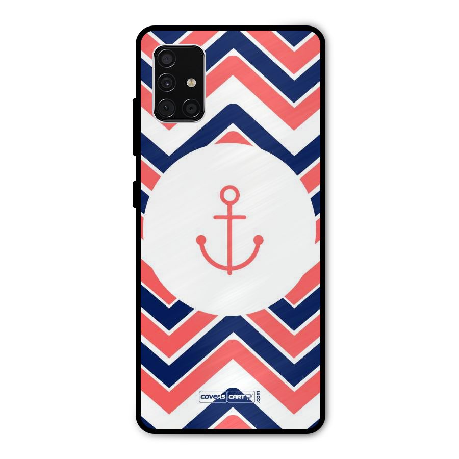Anchor Zig Zag Metal Back Case for Galaxy A51