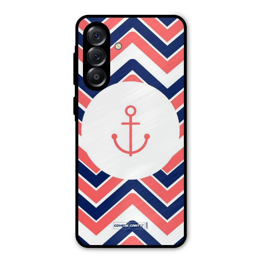 Anchor Zig Zag Metal Back Case for Galaxy A56