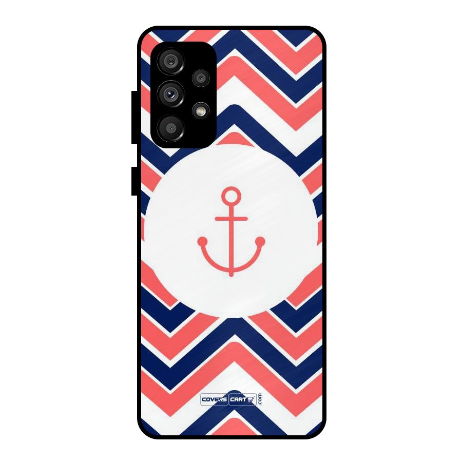 Anchor Zig Zag Metal Back Case for Galaxy A73 5G