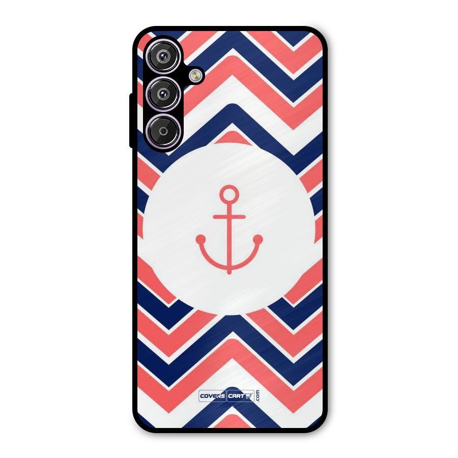 Anchor Zig Zag Metal Back Case for Galaxy F15