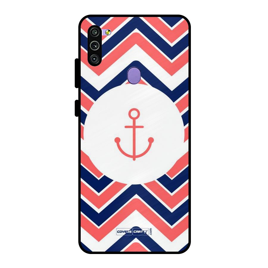 Anchor Zig Zag Metal Back Case for Galaxy M11