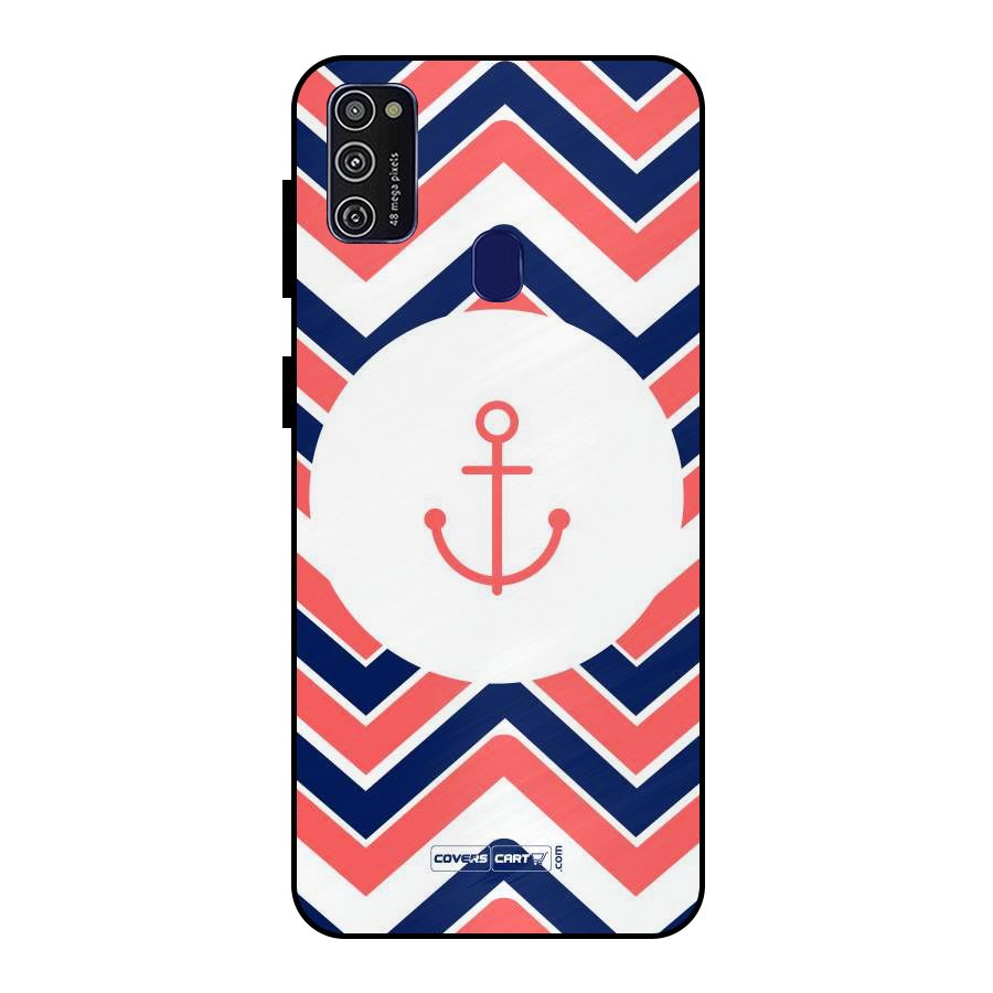 Anchor Zig Zag Metal Back Case for Galaxy M30s