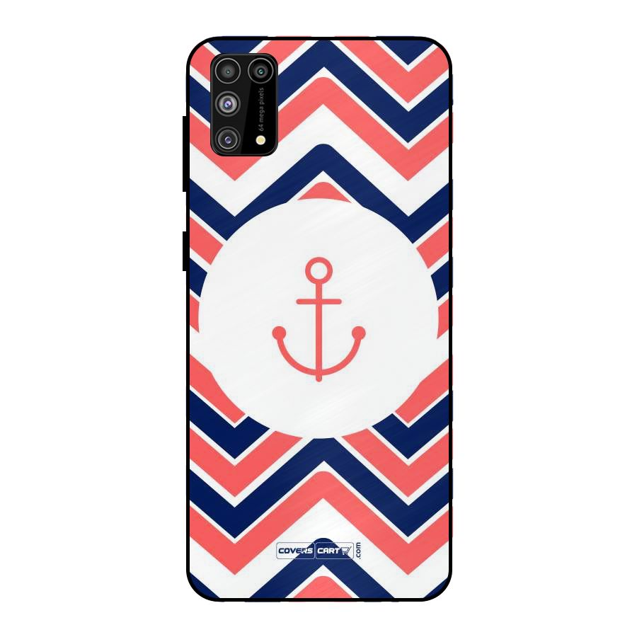 Anchor Zig Zag Metal Back Case for Galaxy M31