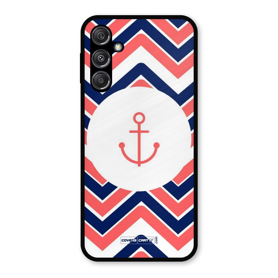 Anchor Zig Zag Metal Back Case for Galaxy M34 5G
