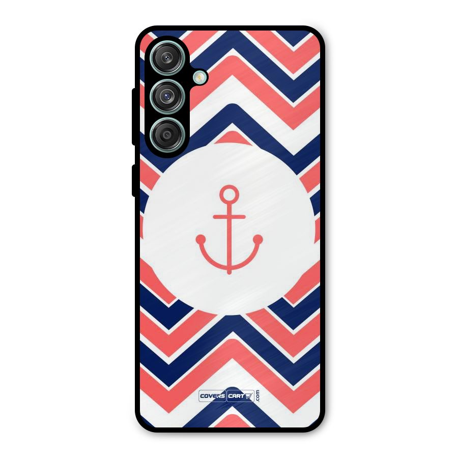 Anchor Zig Zag Metal Back Case for Galaxy M55 5G