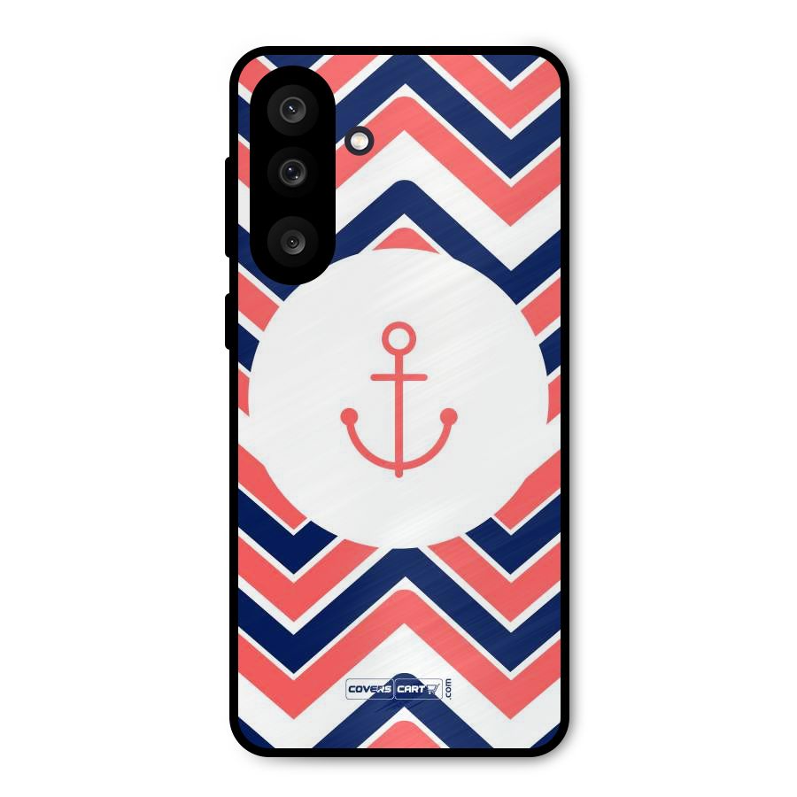 Anchor Zig Zag Metal Back Case for Galaxy M56