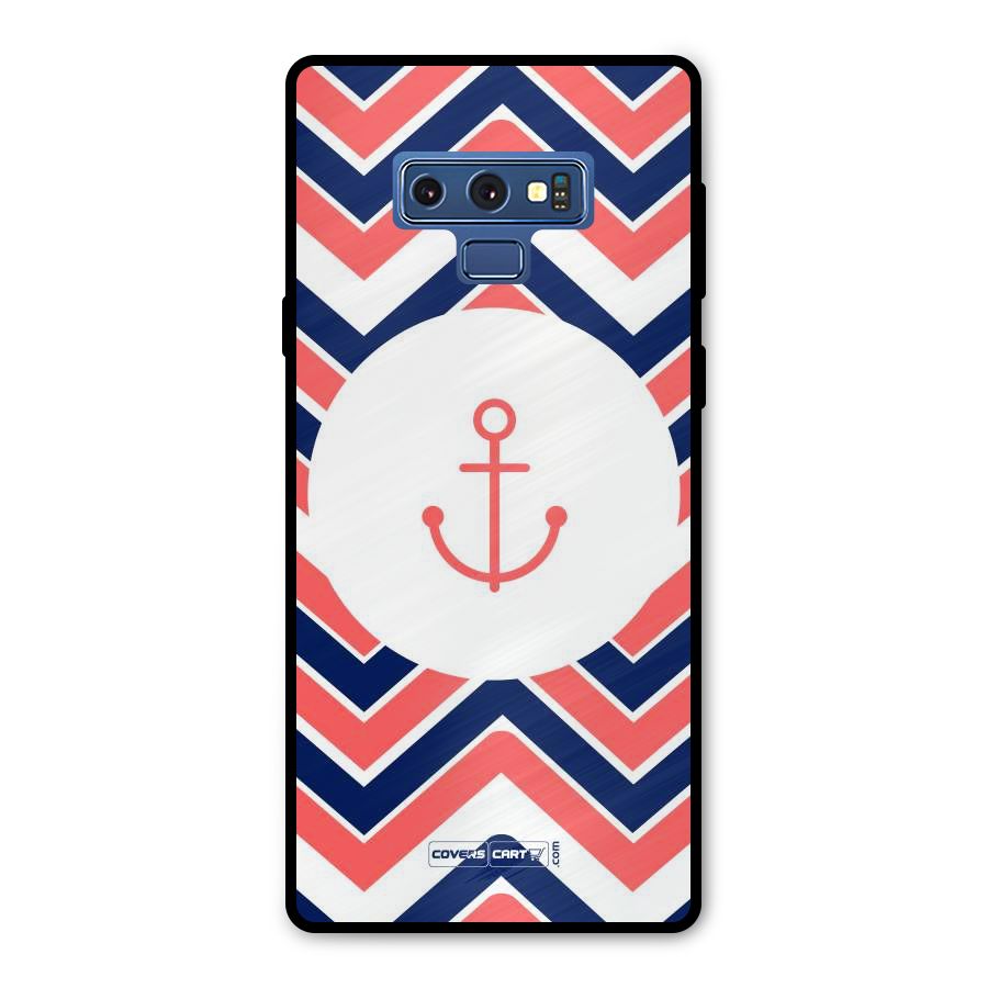 Anchor Zig Zag Metal Back Case for Galaxy Note 9