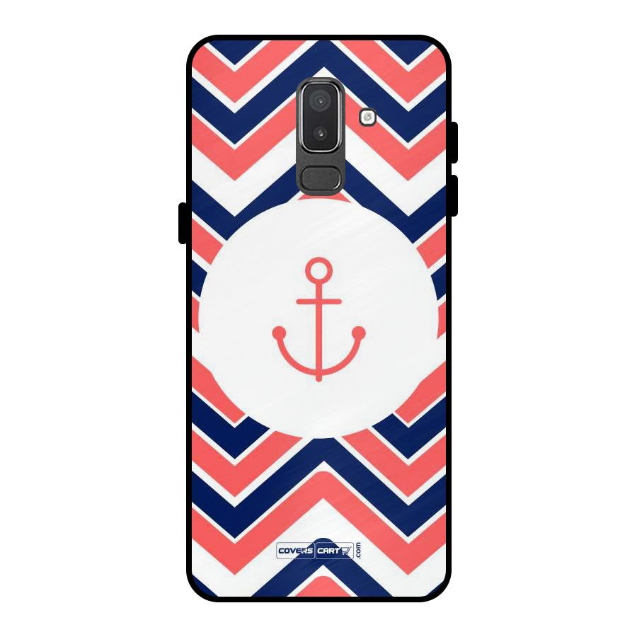 Anchor Zig Zag Metal Back Case for Galaxy On8 (2018)